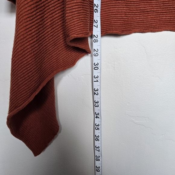 Sisters Rust Open Front Waterfall Cardigan - Picture 5 of 5